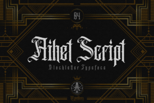 Aihet Script: A Premium Blackletter Font for Brand Identity