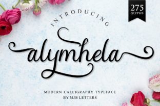 Alymhela: A Modern Script Typeface for Editorial Elegance