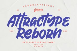 Attractype Reborn: A Bold Script Font for Modern Editorial