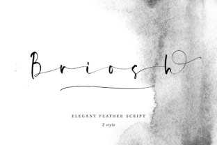 Briosh: An Elegant Script Font for Editorial Design