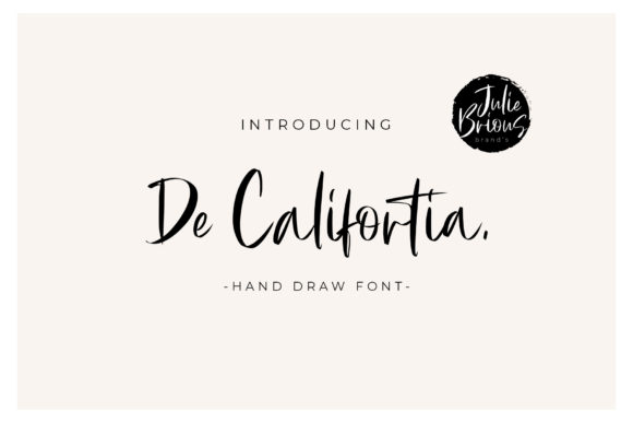 De Califortia Script: A Classy Handwritten Typeface for Branding