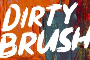 Dirty Brush: A Stylish Display Font for Editorial Design
