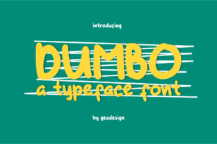 Dumbo: A Charming Handwritten Font for Editorial Design