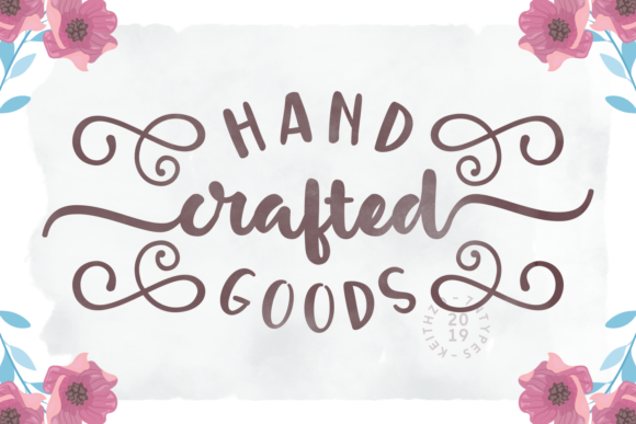 Handcrafted Goods: A Bold Script Font Review