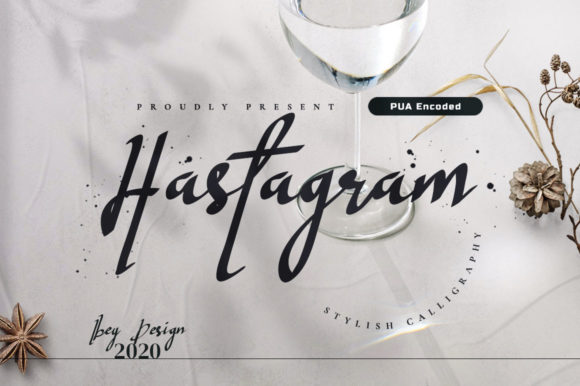 Hastagram: A Modern Calligraphy Font for Brand Identity