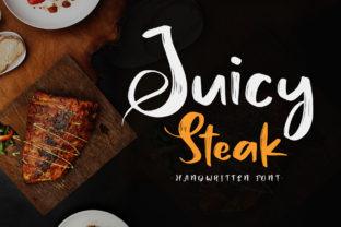 Juicy Steak: A Handwritten Script Font for Bold Branding