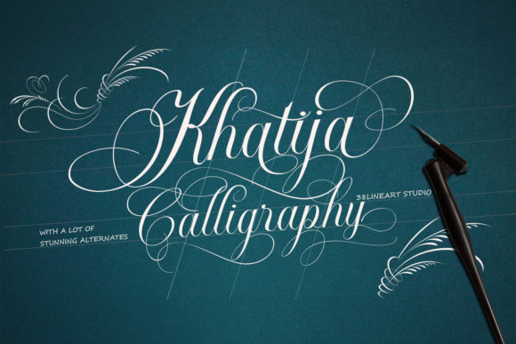 Khatija: A Modern Script Font for Bold Branding