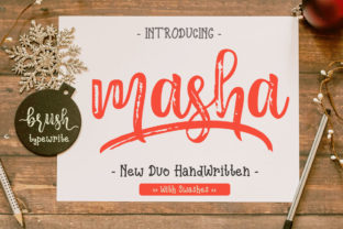 Masha Duo: A Bold Script Typeface for Editorial Design