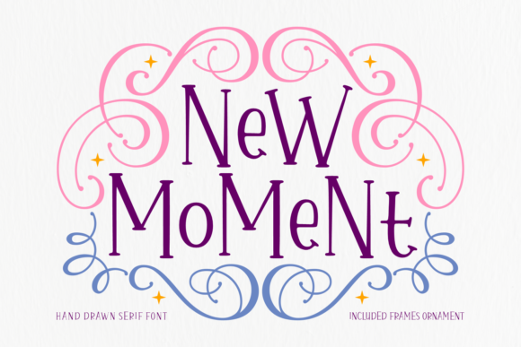 New Moment: A Whimsical Script Font for Editorial Design