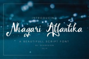 Nhagari Atlantika: A Handwritten Script Font for Web Design