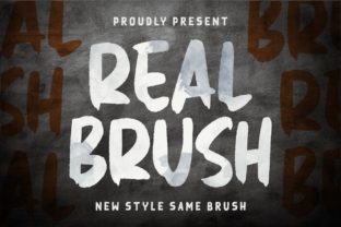 Real Brush: A Stylish Display Font for Editorial Design