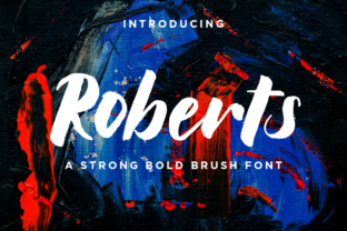 Roberts: A Bold Brush Script Font for Branding