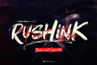 Rushink Duo: A Modern Blackletter Typeface for Web Design
