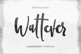 Wattever: A Handwritten Font for Makers